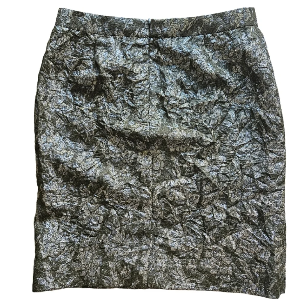 J.Crew Jacquard Metallic Floral Crinke Skirt - Picture 4 of 8